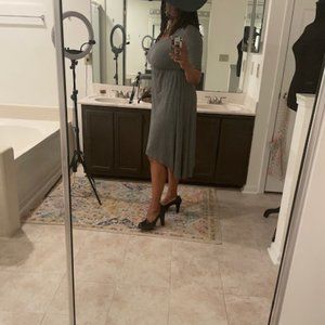 Soma Heathe Stripe Maxi Dress - Size M